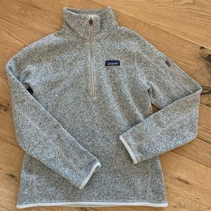 Patagonia Women's Better Sweater 1/4-Zip Fleece, Size small, colour pelican